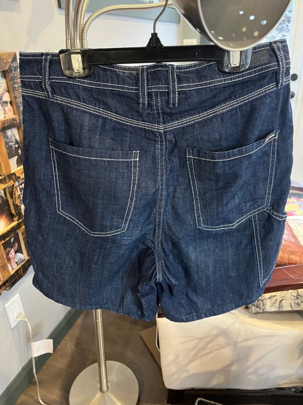 Volcom Dark Blue Denim Women’s Shorts - Picture 2 of 3